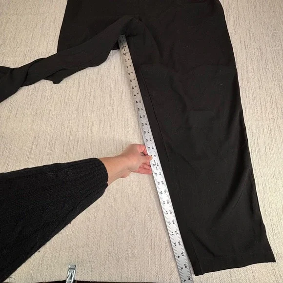Max Studio Womens 3X Black Pull On Cropped Tapered Pants Elastic Back Plus Size - Picture 4 of 7